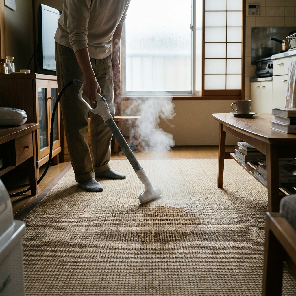 Steam Cleaning Carpet
