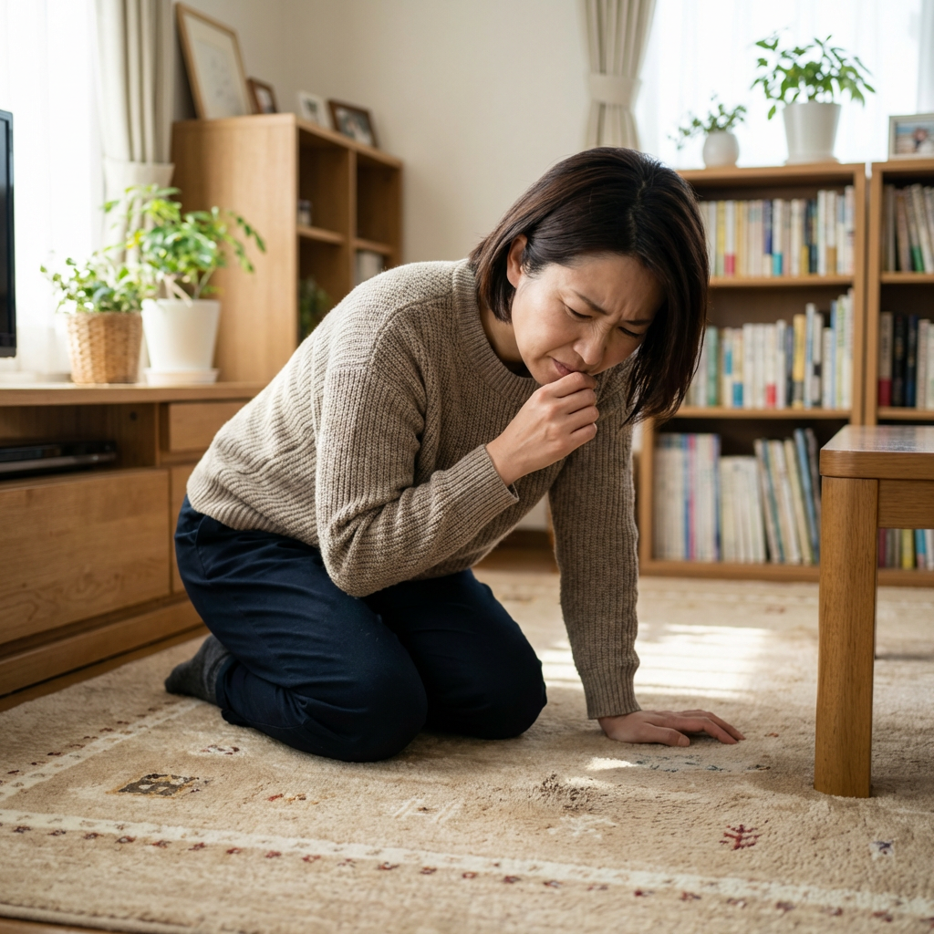 noticing carpet smell