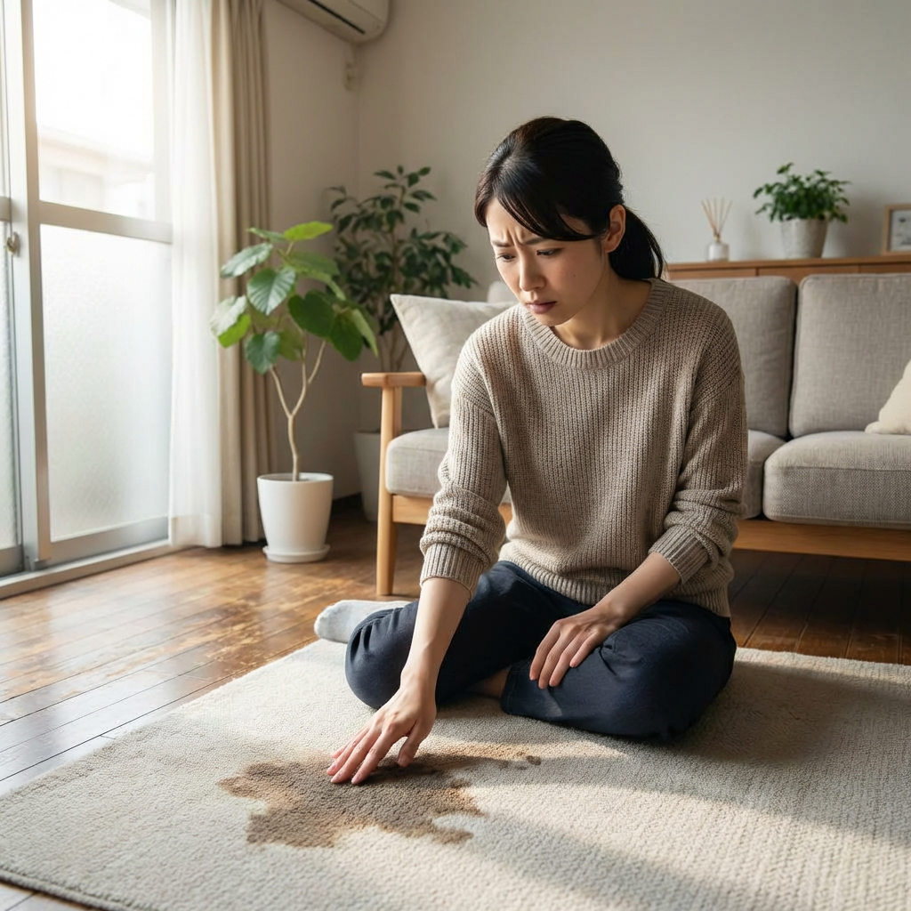 worried about stained carpet