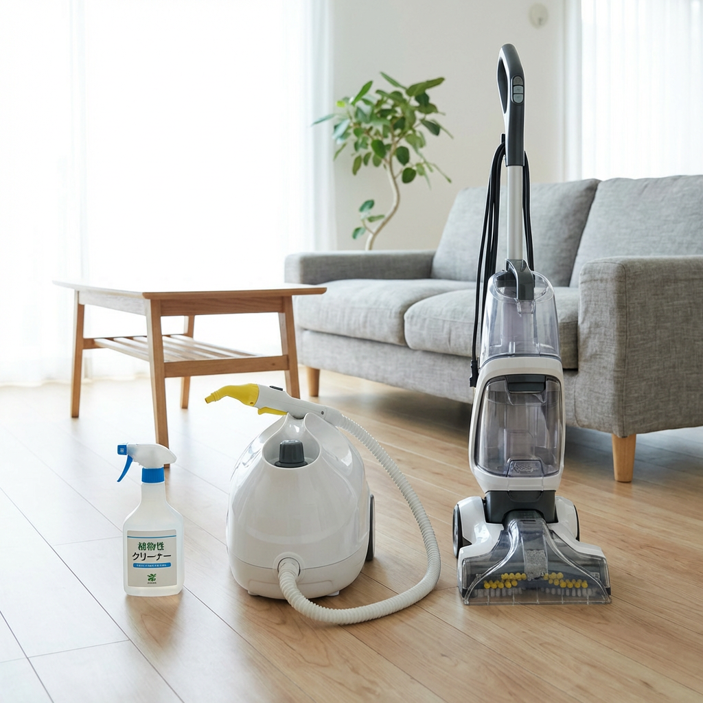 Home Cleaning Tools in Japanese Living Room.png