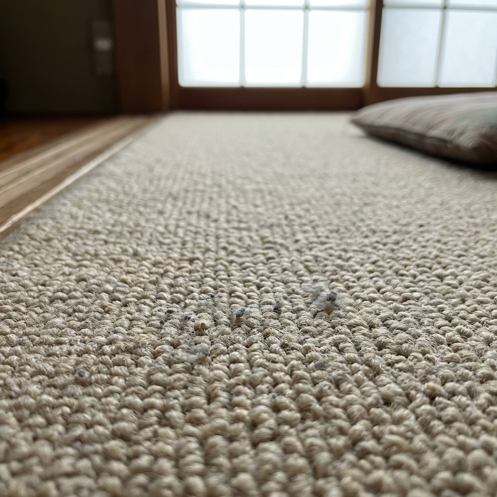 Carpet Fibers Close-up