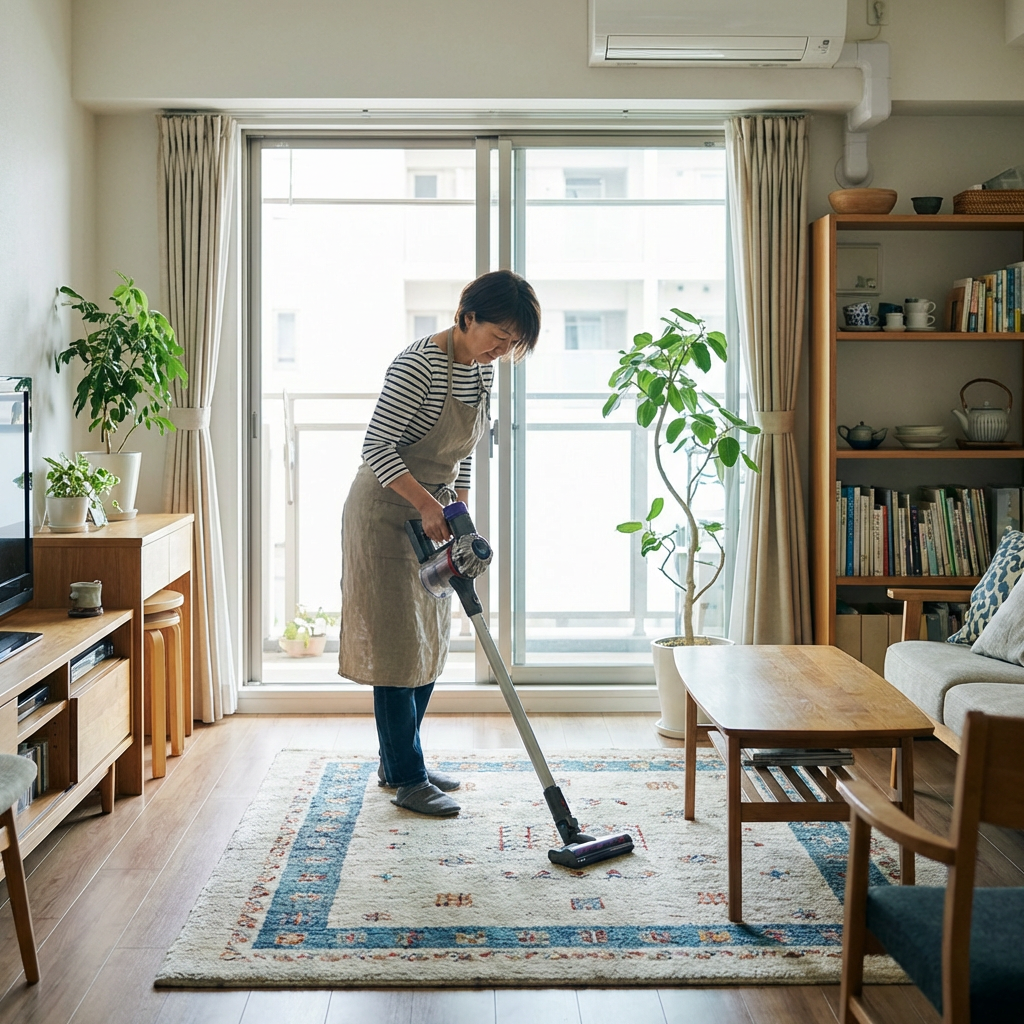 Household Cleaning Scene