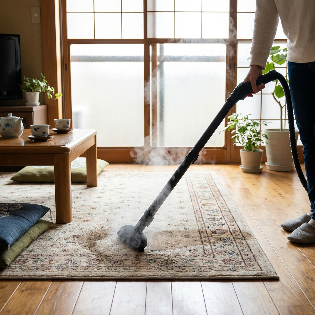 Steam Cleaning Scene