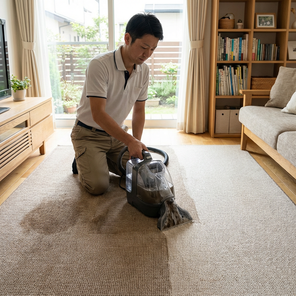 Home Cleaning Scene